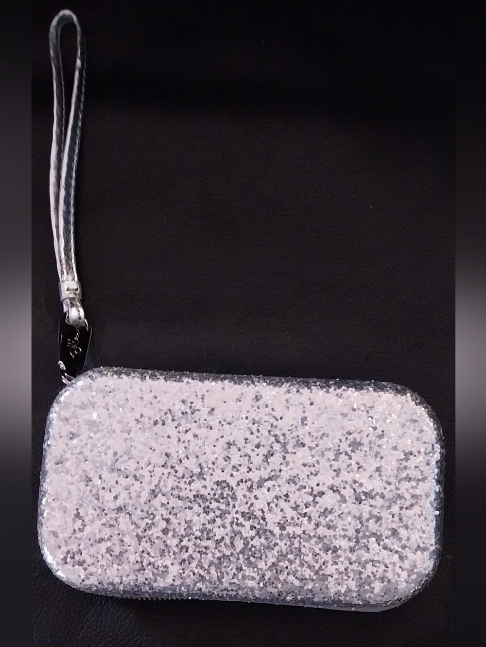 Cole Haan Silver Glitter Wristlet - Women Bags